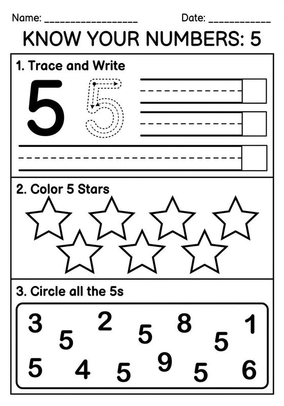 Know Your Numbers printable worksheet preview