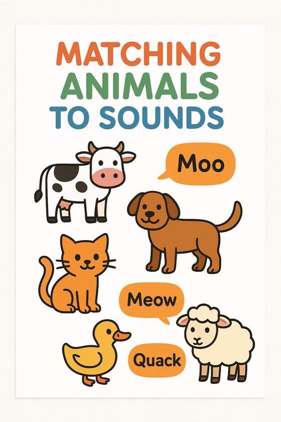 Animal Sounds printable worksheet preview